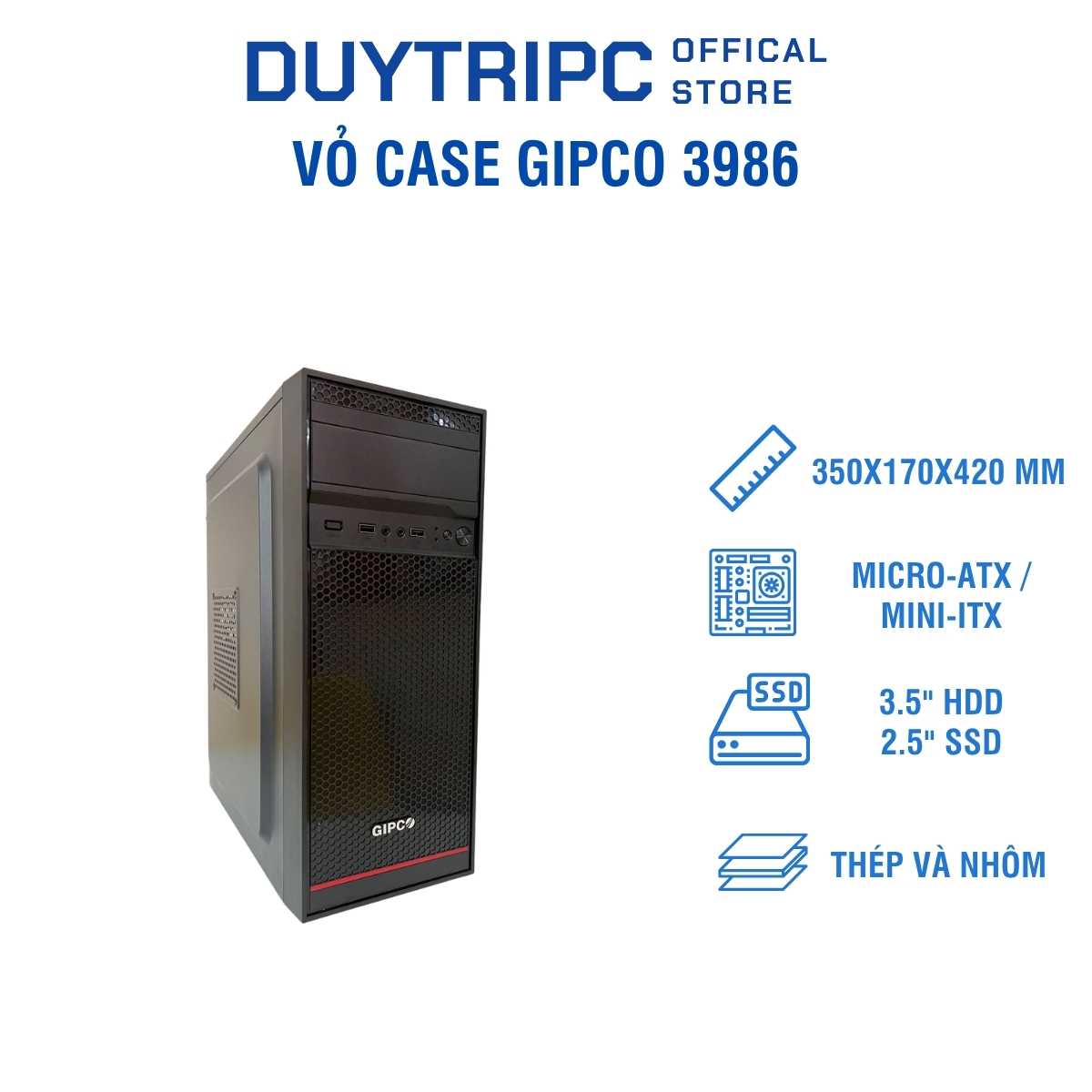 Vỏ case Gipco 3986